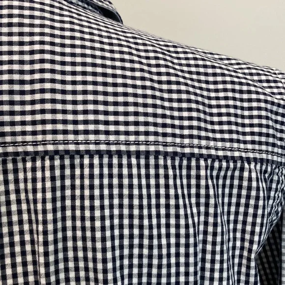 TOMMY Hilfiger Black Plaid  Button Down Shirt Large​​​ - Picture 9 of 13